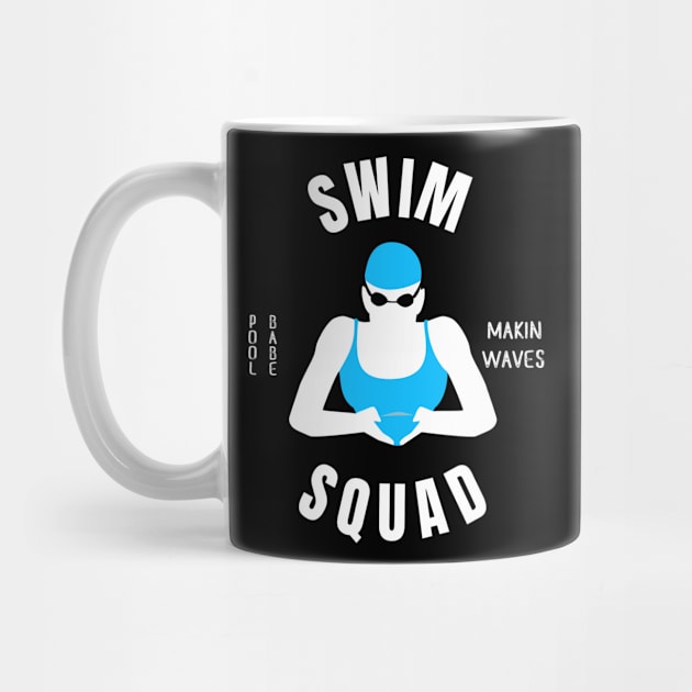 Women Breaststroke Swim Squad Girls Swimming Gift by atomguy